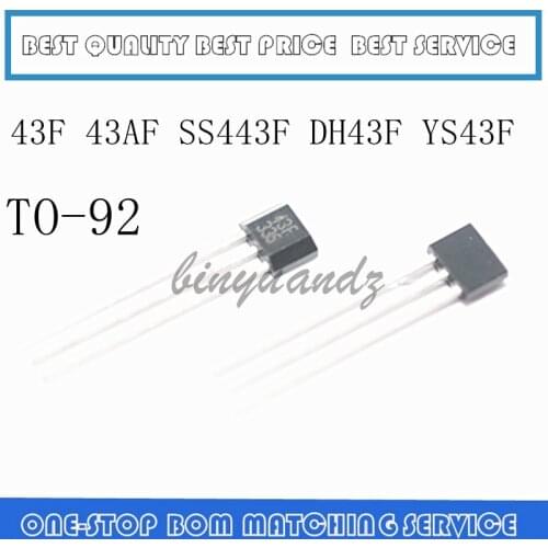 20PCS-100PCS 43F 43AF SS443F DH43F YS43F SS43F SS443A TO-92 sensor