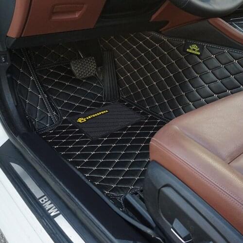 Car 3D Floor Leather Mats For Cadillac Escalade Waterproof Mat Protect Custom Car Floor Mat Auto Interior Accessories PU Custom