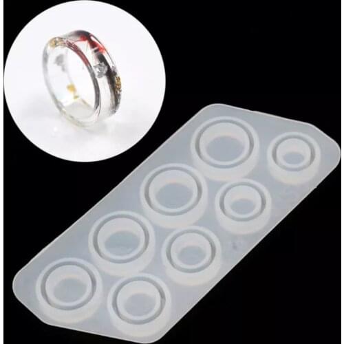 8Pcs Assorted Sizes Ring Silicone Mold For Resin Jewelry Resin Casting Mold US Size