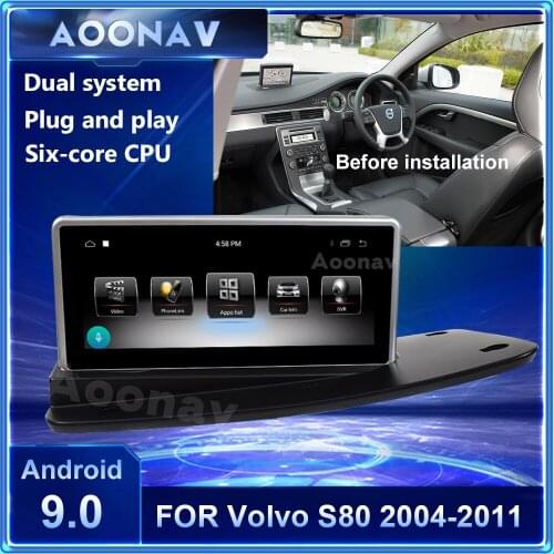 Android Car radio for volvo S80 2004-2011 car multimedia player GPS navigator support carplay android auto Netflix YouTube