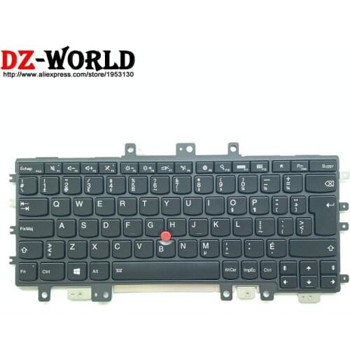 CFR New/Orig for Thinkpad Helix Gen 2nd 20CG 20CH Canadian French Backlit Backlight Keyboard Teclado 00JT626 00JT586 00UR002
