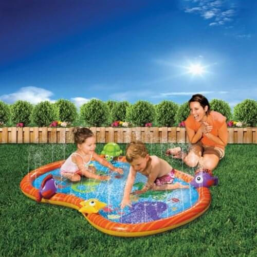 Children Outdoor Water Spray Mat Baby Lawn Beach Game Sprinkler Cushion Children Playing Beach Toys Gift For Kid