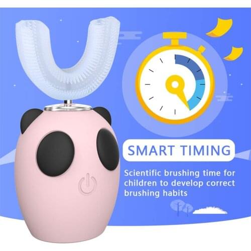 Electric Tooth brush U-Shape Teeth Whitening Hand-Free Tooth Brush Set Sonic Tooth Cleaning Tool for Kid