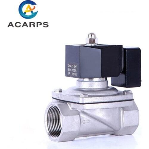1-1/4" Energy Saving Normally Closed Stainless Steel Solenoid Valve On-Off Valve Water Valve 220V 110V 24V 12V