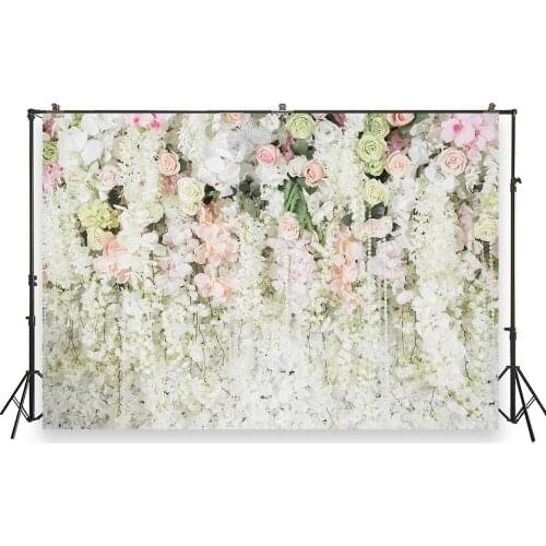 HUAYI Photography Backdrop Wedding Backdrop Birthday Bridal Shower Party Decor Flowers Wall Photo Booth Background Props XT-7333