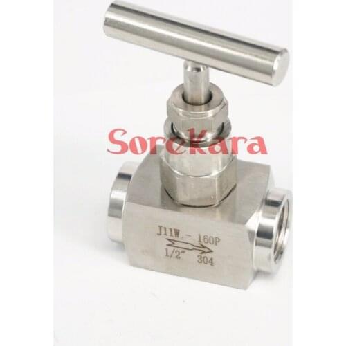 3/4" BSP Equal female Thread 304 Stainless Steel shut off valve Needle Valve 915 PSI