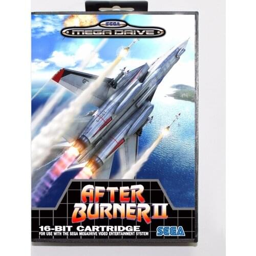 After Burner 2 Game Cartridge 16 bit MD Game Card With Retail Box For Sega Mega Drive For Genesis
