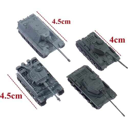1:144 Model Toy 4D Sand Table Plastic Tiger Tanks World War II Germany Tank Random
