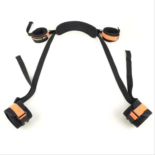 Adult Games Erotic Toys BDSM Bondage Harness Handcuffs & Ankle Cuffs Set Restraint Open Leg Sex Toys For Couples S0814