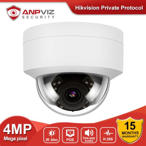 Anpviz 3MP PoE IP Dome Camera Security Outdoor Night Vision Weatherproof Cam ONVIF 2.8mm Fixed Lens Hikvsion Compatible Onvif