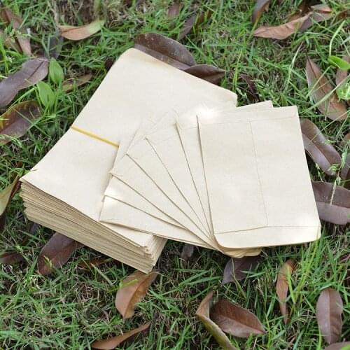Kraft Paper Seed Envelopes Mini Packets Envelopes Garden Storage Bag For Plant Fruit Kraft Paper Bag Food Tea Small Gift Storage