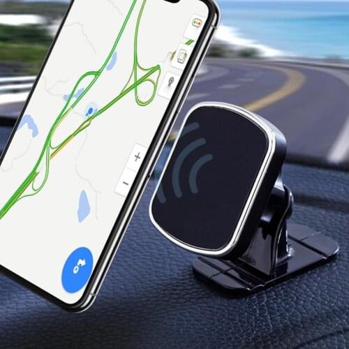 Magnetic Car Phone Holder Universal 360 Degree Rotating Aluminum Alloy Car Bracket Mobile Phone Stand For IPhone Xiaomi Samsung