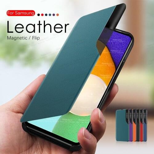 Magnetic Smart Flip Case For Samsung Galaxy A52 A72 A32 5G 4G on Sumsung Galaxi A 52 72 32 Cloth Leather Stand Phone Cover Coque