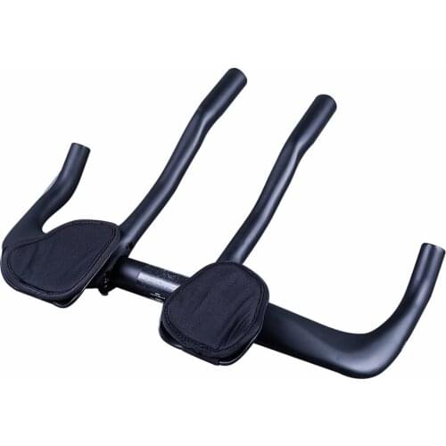 Matte Black UD Carbon Fiber TT Handlebar Aero Bars Triathlon Cycling Bike Rest Handlebar for Bicycle Aerobars for Road Bike