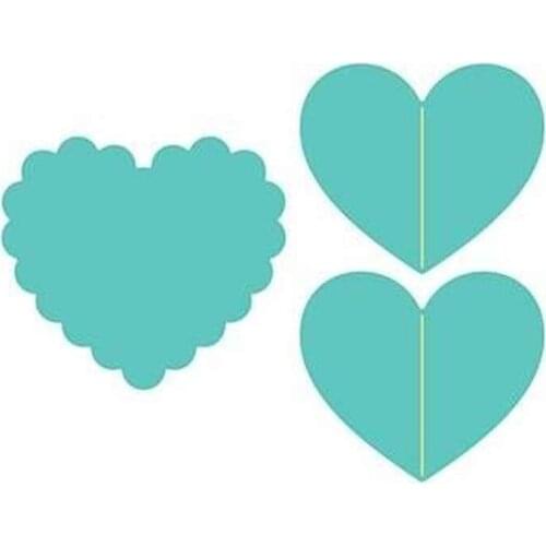 Irregular Heart Cutting Dies Scrapbook Dariy Decoration Stencil Embossing Template DIY Greeting Card Handmade