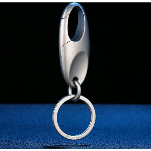 2021 New ideas 304 Stainless Steel Men Keychain Car Key Chain Soft Touch Key Ring Holder Bag Charm Pendant Best Gift Accessories
