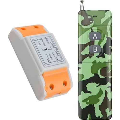 New 220 v 1 ch remote control switch 1 * receiver + 1 * transmitter lamp/electric doors/ Windows remote control 500m