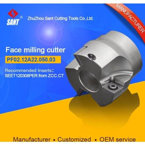 Applicable inserts FMP02-050-A22-SE12-03 indexable milling tools face milling cutter PF02.12A22.050.03