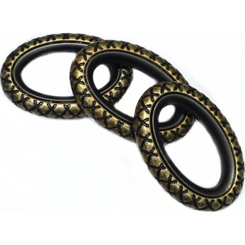 2 PCS Mesh Plating Oval Close End Ring For Bag Hat Jeans Shoe Leather Craft Chocker Collar Diy Lolita Harajuku Accessories