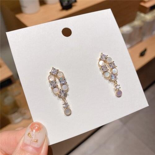 SHELA Vintage Party Wedding Stud Earrings For Women Bride Bohemian Korean Fashion Jewelry S925 Sterling SilverPin High Quality