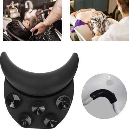 Hair Salon Silicone Curved Neck Pillow Rest Pad Washing Tool for Shampoo Bed Styling Tools & Accessories