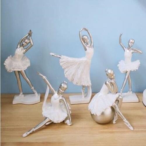 2020 Creative European Ballet Girl Statue Crafts, Home Office Desktop Decorations, Beautiful Girl, Birthday Gift
