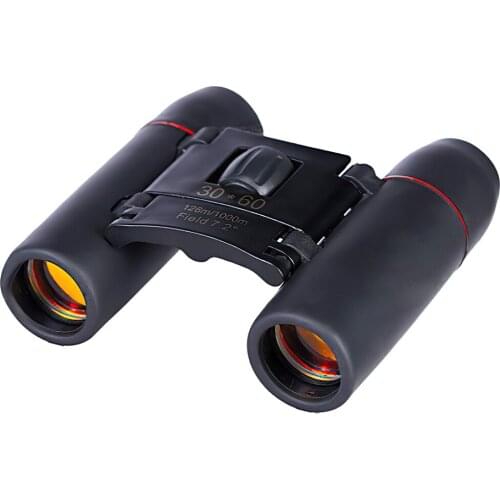 Mini Zoom Telescope 30x60 Folding Binoculars Long Range 1000m Bak4 20X Optics Hunting Outdoor Sports Telescope for Camping