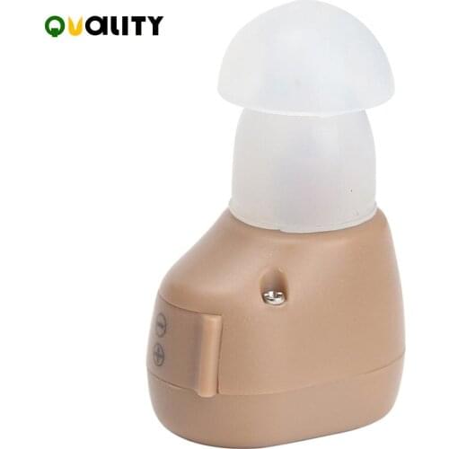 Hearing Aid Mini Inner Ear Type Hearing Device Comfortable Wearing Sound Amplifier with Replacement Battery