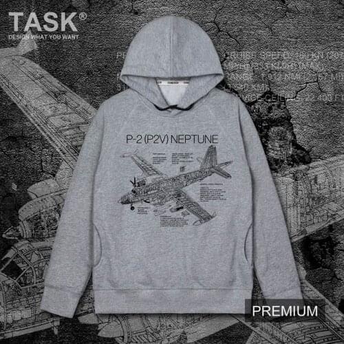 USA P2V Neptune Cruise reconnaissance aircraft print long sleeved hoodies mens harajuku Popular Tracksuit teen male sweatshirt