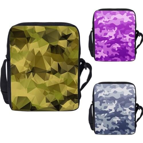 2021 Camouflage Shoulder Bag Zipper Bag Fashion 3D Printed Army Green Crossbody Bag Gift Women Waist Packs Girls Boys Handbags