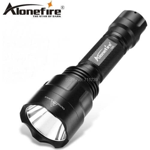 AloneFire C8 high power led flashlight XML T6 L2 U3 5000LM Waterproof Cave Exploration climbing torch spotlight lantern