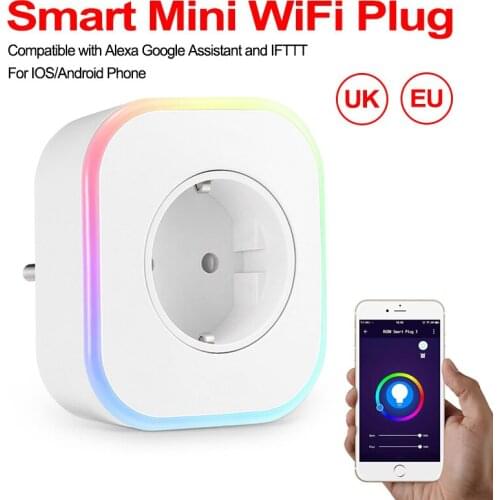 Wifi Smart Charging Plug Mini Homekit EU UK Socket Charger 10A Smart Socket Voice Control Works with Amazon Alexa Google Home