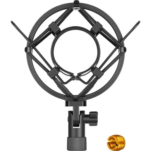 Neewer Universal Microphone Shock Mount Holder Clip Anti Vibration Suspension High Isolation for Studio Condenser Mic