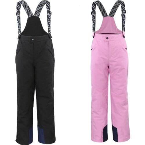 2021 Winter Girls Children Ski Pants Bibs Windproof Waterproof and Warm Boys Snowboard Pants Overalls