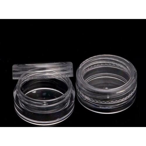 1/50pcs Mini Sample Bottle Cosmetic Makeup Jar Pot Face Cream Lip Balm Container D0UE