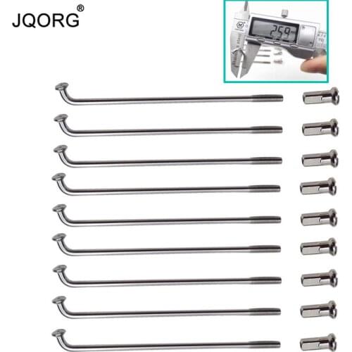 12 G Diameter 2.6 mm 304 Stainless Steel Material J-bend Equal Diameter Cylinder Body Electric Bike Motor Wheel Spokes With Caps