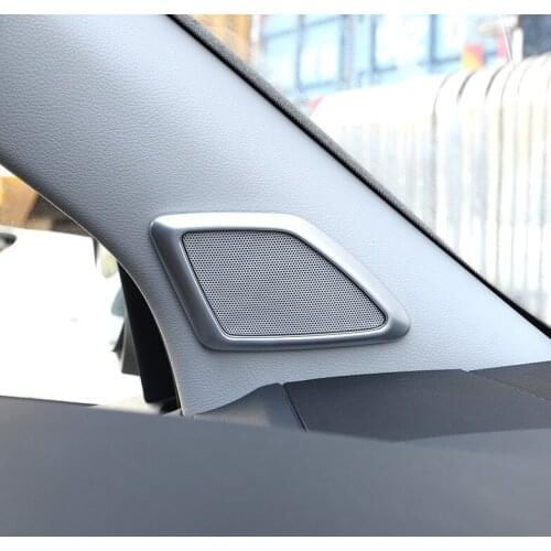 2PCS ABS Chrome A-pillar Tweeter Trim Cover for Toyota Land Cruiser Prado 150 2014 2015 2016 2017 2018 2019 2020 J150 Year Model