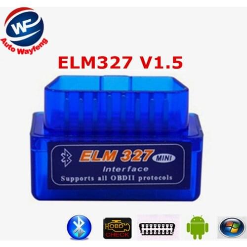 2016 ELM 327 V 1.5 BT adapter Works On Android Torque Elm327 Bluetooth V1.5 Interface OBD2 / OBD II Auto Car Diagnostic-Scanner