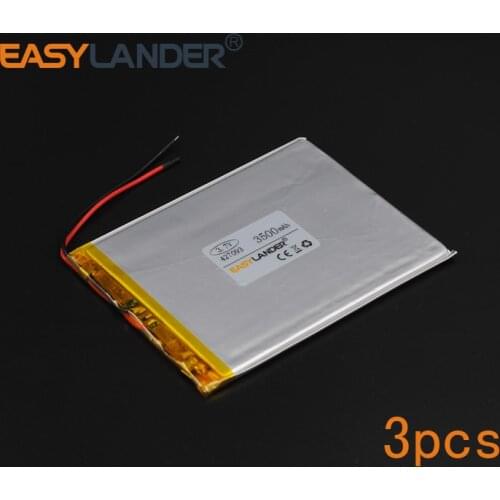 3pcs/Lot 3.7V 3500mAh Polymer Li-ion Battery For Bluetooth Notebook Tablet PC iPAQ E-Book Power Bank PDA Portable DVD 427093