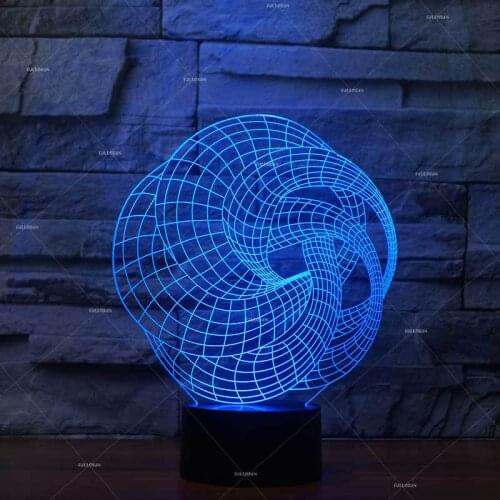 Abstract Usb Power Supply 3d Small Light Environmental Protection Led Energy saving 3d Lighting Table Lamp