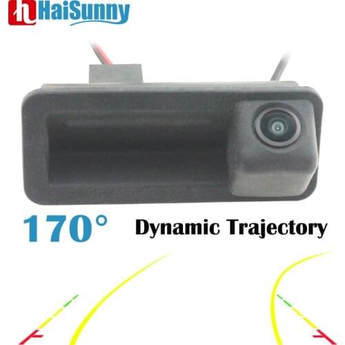 Car Rear View Back up Camera Trunk Handle 170° HD Dynamic Trajectory Tracks For Ford MONDEO Land Rover Freelander 2 Range Rover