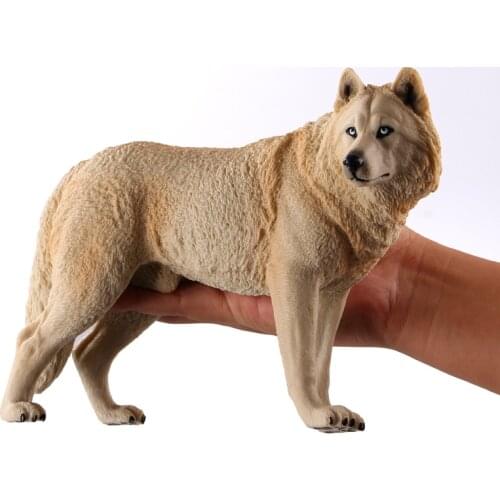 CE identification Simulation Zoo Toy Prairie Timber black wolf Animals Model