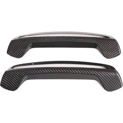 For BMW 3 Series 2020 Car Accessories Seat Back Decoration Cover Real Carbon Fiber Black 2Pcs