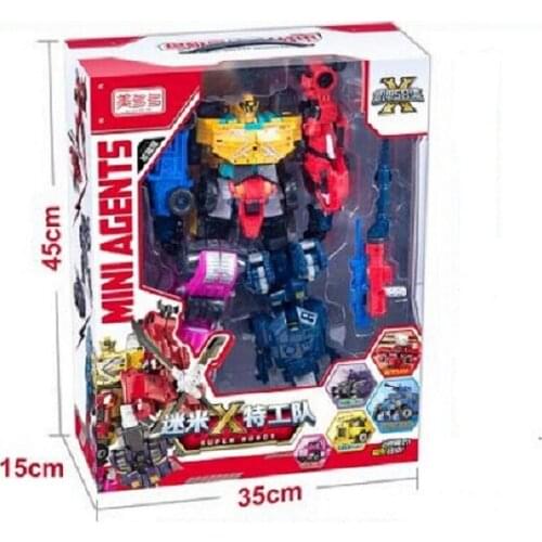 2021 New MiniForce Transformation Super Big Version Action Figure Toys Agent Toys X Volt Semey Air Force Toys For Boys Gifts 4