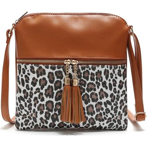 Hot Selling Women Bag New Fashion Lady Leopard Bag With Charm Tassel