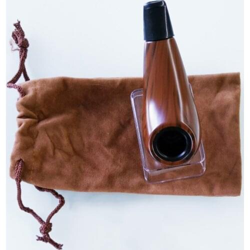 Classic Bakelite Wood Short Pipes Chimney Smoking Pipe Mouthpiece Herb Tobacco Pipe Cigar Narguile Grinder Smoke Mouthpiece