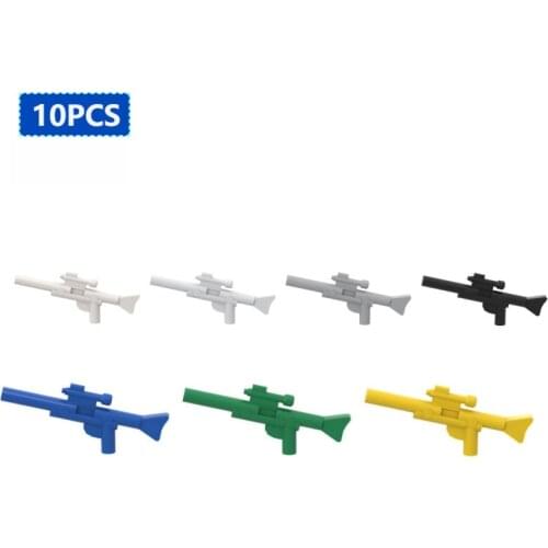 10pcs 57899 Laser Long Gun Sniper Rifle Special Brick with Scope Building Block DIY Educational Toys Accessories