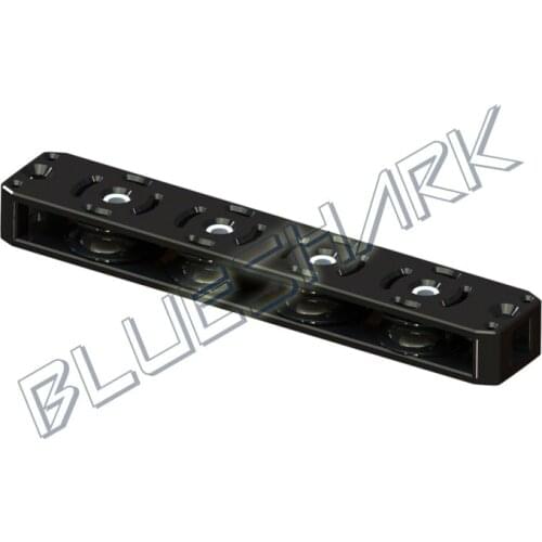 Sailboat Hardware 50 mm 2 Inch Aluminum Deck Organizer 4 Sheave 2424