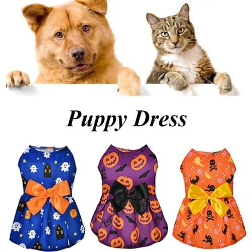 New Cute Big Flowers Dog Dress Dog Clothes Cozy Sleeveless Dog Shirt Pet Dress Sundress Princess Party Small Dog Skirt Outfit