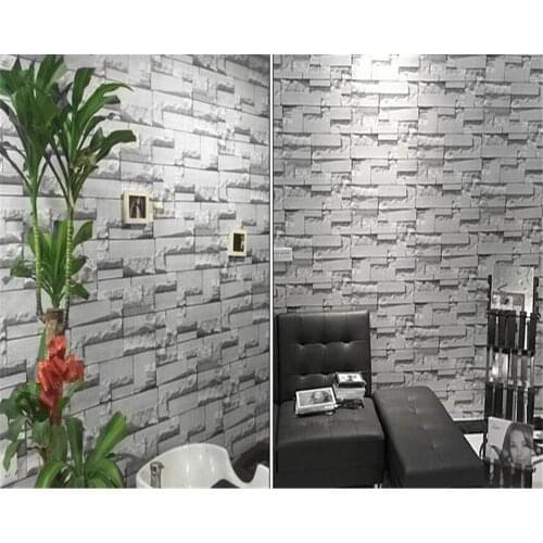Beibehang wallpaper for walls 3 d European hair salon brick pattern papel de parede hair salon brick beauty salon wallpaper